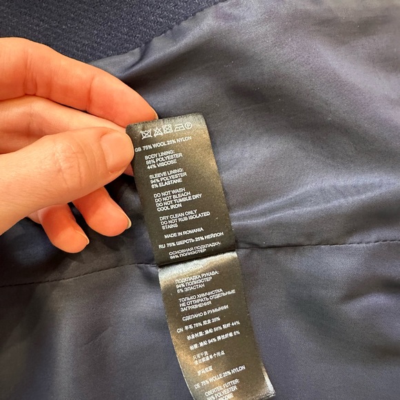 Reiss Malika Ink Navy Women's Blazer - Picture 7 of 7